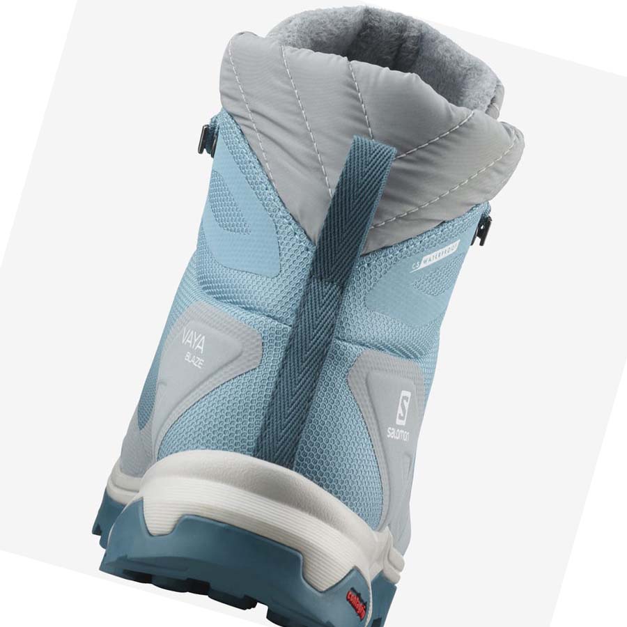 Botas de Invierno Salomon VAYA BLAZE THINSULATE™ CLIMASALOMON™ WATERPROOF Mujer Azules | MX 2607YXF